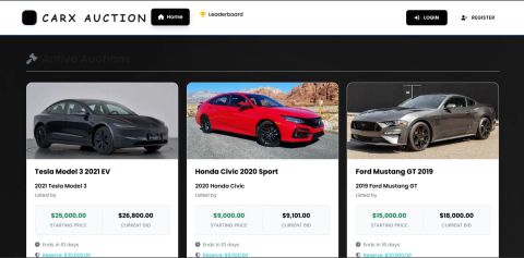 CarX Auction Platform